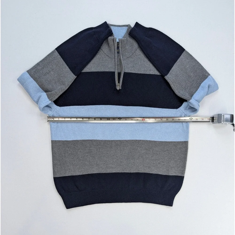 Brooks Brothers 346 Lambswool Quarter Zip Sweater L